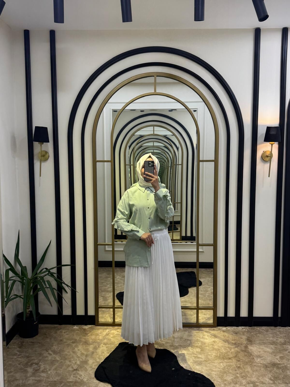 VENÖVE EMİLİ MİNT YEŞİL GÖMLEK