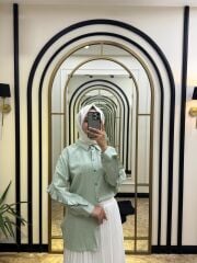 VENÖVE EMİLİ MİNT YEŞİL GÖMLEK