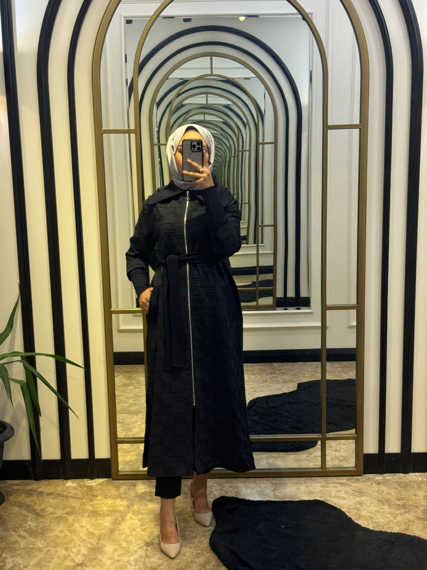 NUSS SİYAH  UZUN KAP