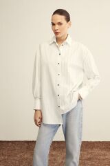 VENÖVE ELSİ GÖMLEK YEŞİL ÇİZGİLİ