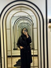 MOOR ÇELİK ÖRGÜ SİYAH HIRKA