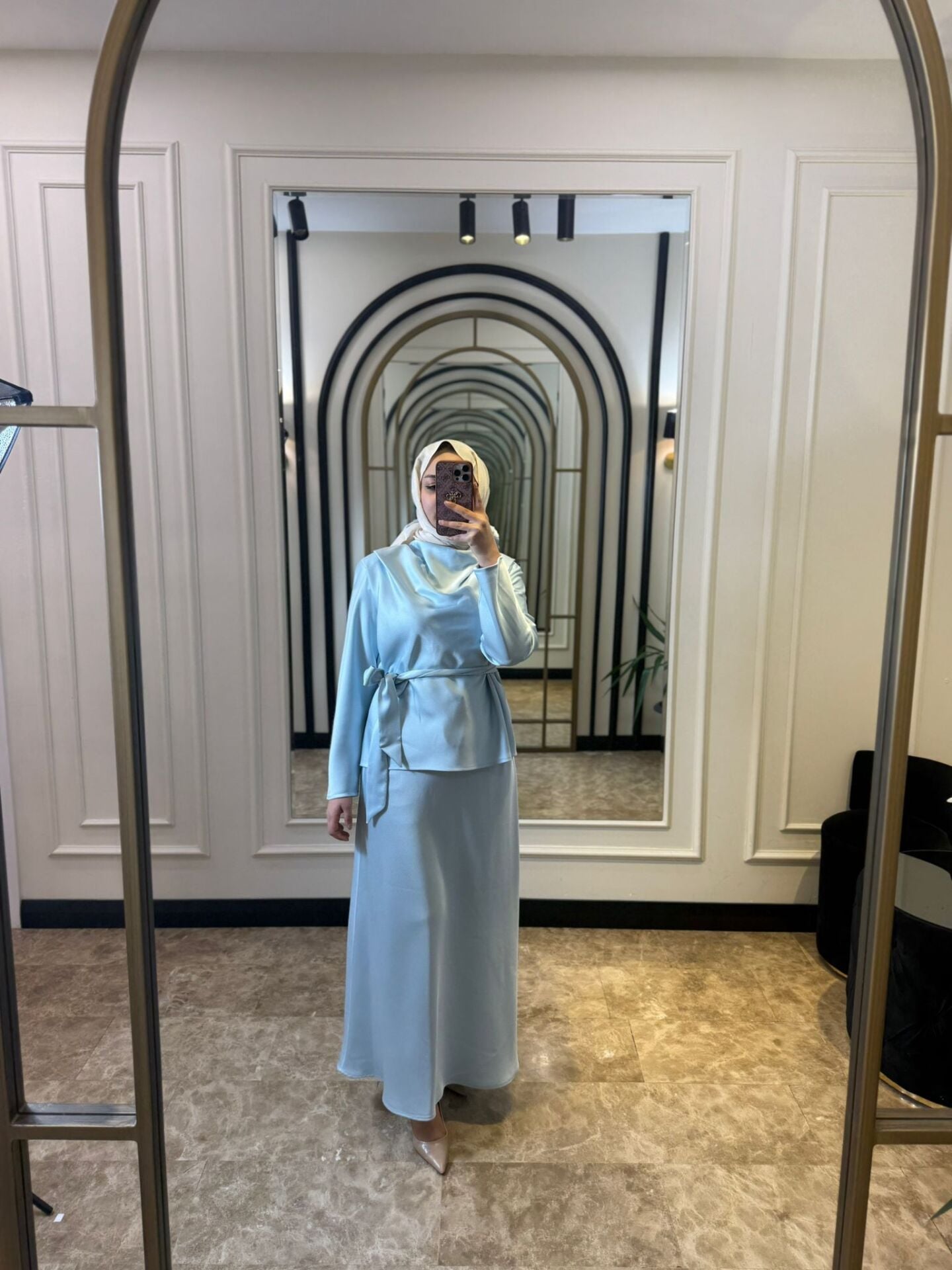 MSM SATİN GRACE ETEKLİ TAKIM