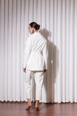 MSM VIRELLE KISA TRENÇKOT EKRU