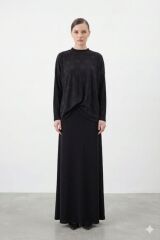 NUSS BÜZGÜLÜ TAKIM SİYAH