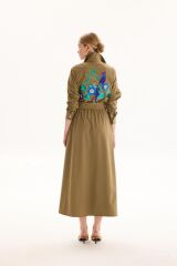 MSM VİSİONE NAKIŞLI ELBİSE HAKİ