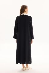 MSM STONE ELBİSE SİYAH