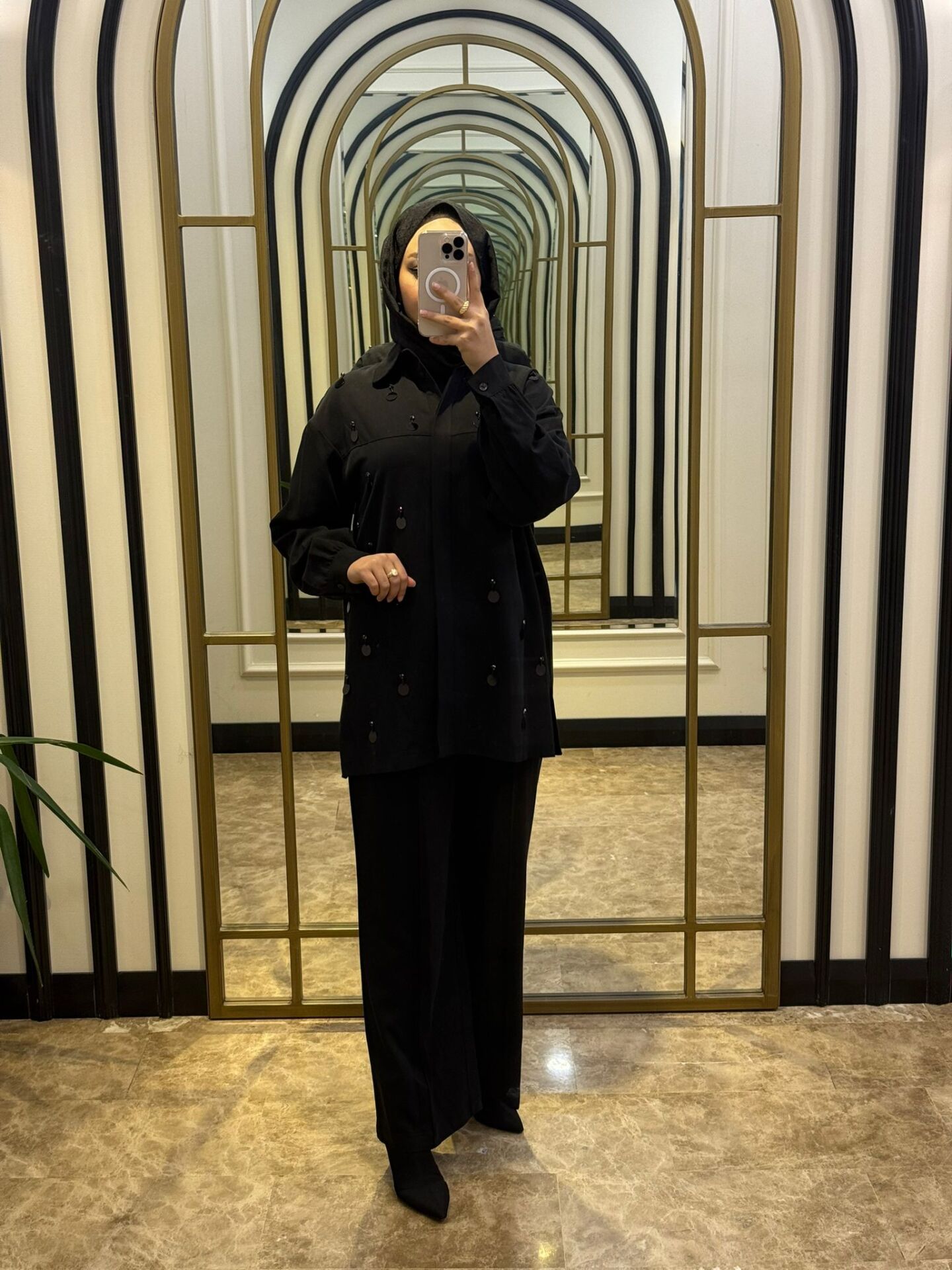 NUSS SİYAH PULLU TAKIM