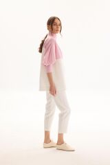 MSM CEKET ÇİZGİLİ PEMBE