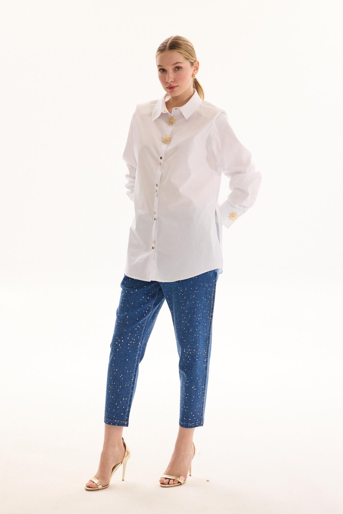 MSM DENİM TAŞLI PANTOLON