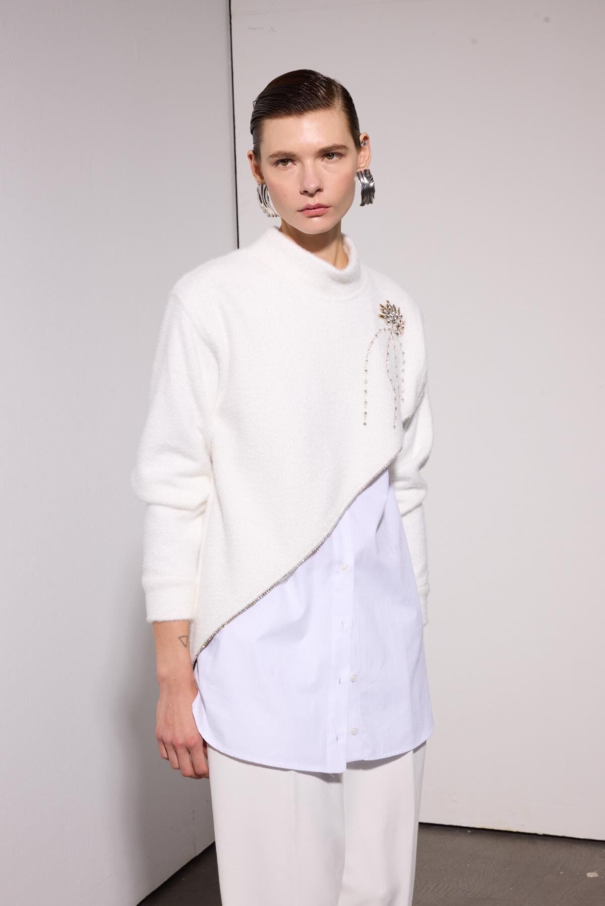 MSM GÖMLEK ANGORA EKRU