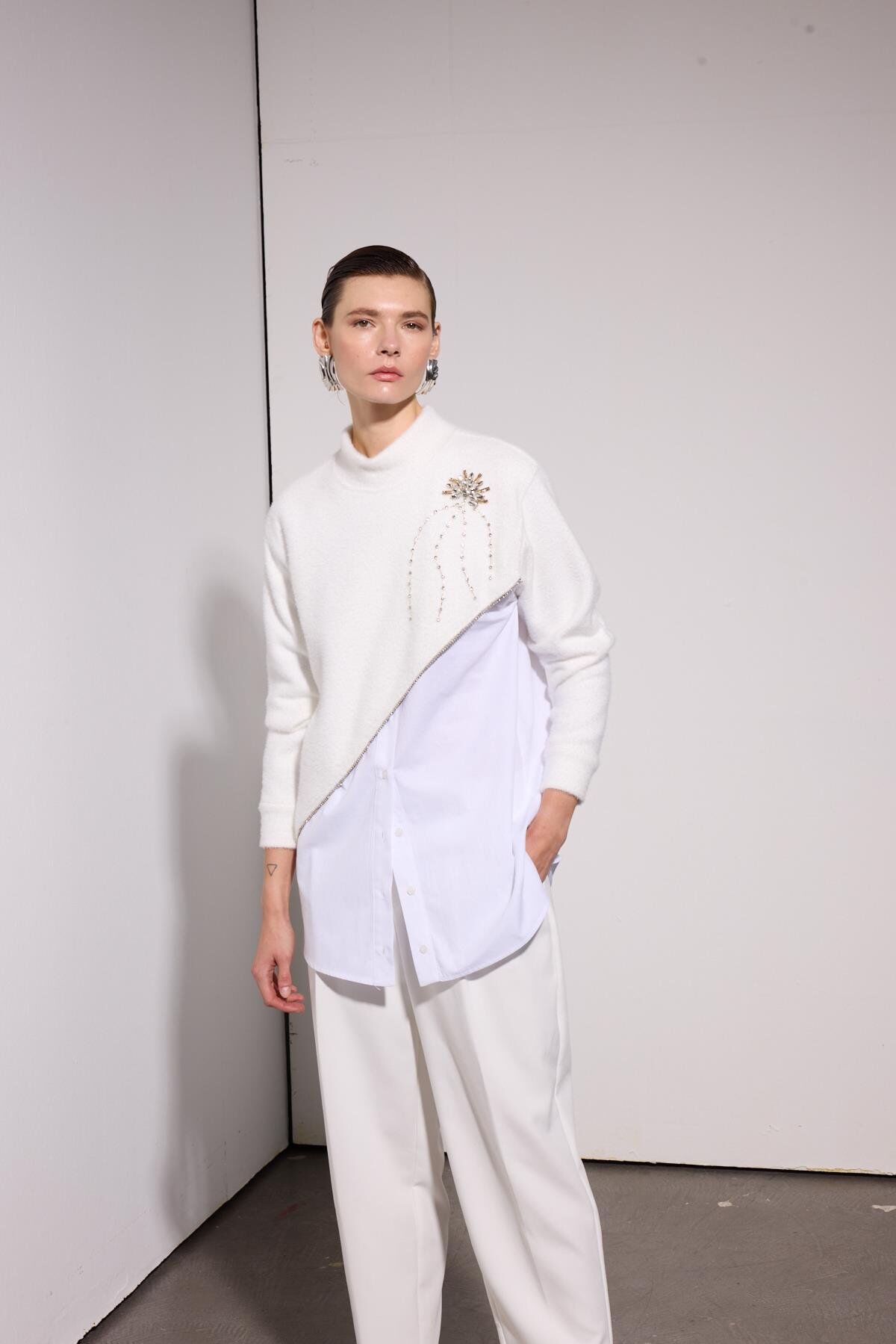 MSM GÖMLEK ANGORA EKRU