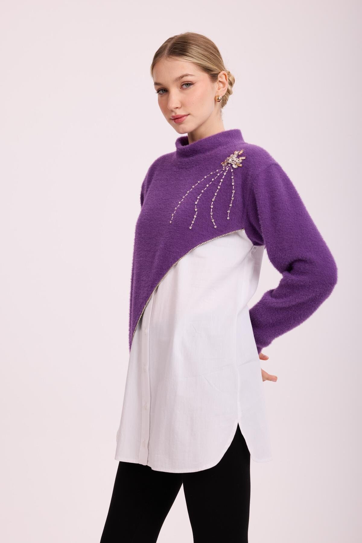 MSM GÖMLEK ANGORA MOR