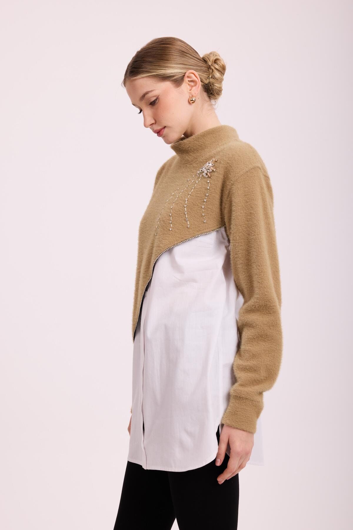 MSM GÖMLEK ANGORA CAMEL