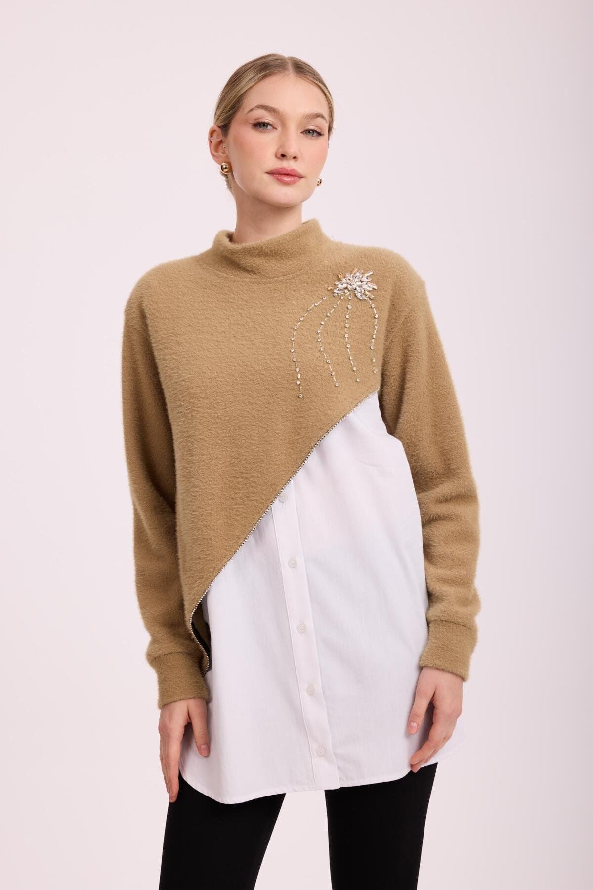 MSM GÖMLEK ANGORA CAMEL