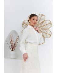 SELVİ ÇETİN 3 BOYUTLU ÇİÇEKLİ TAKIM