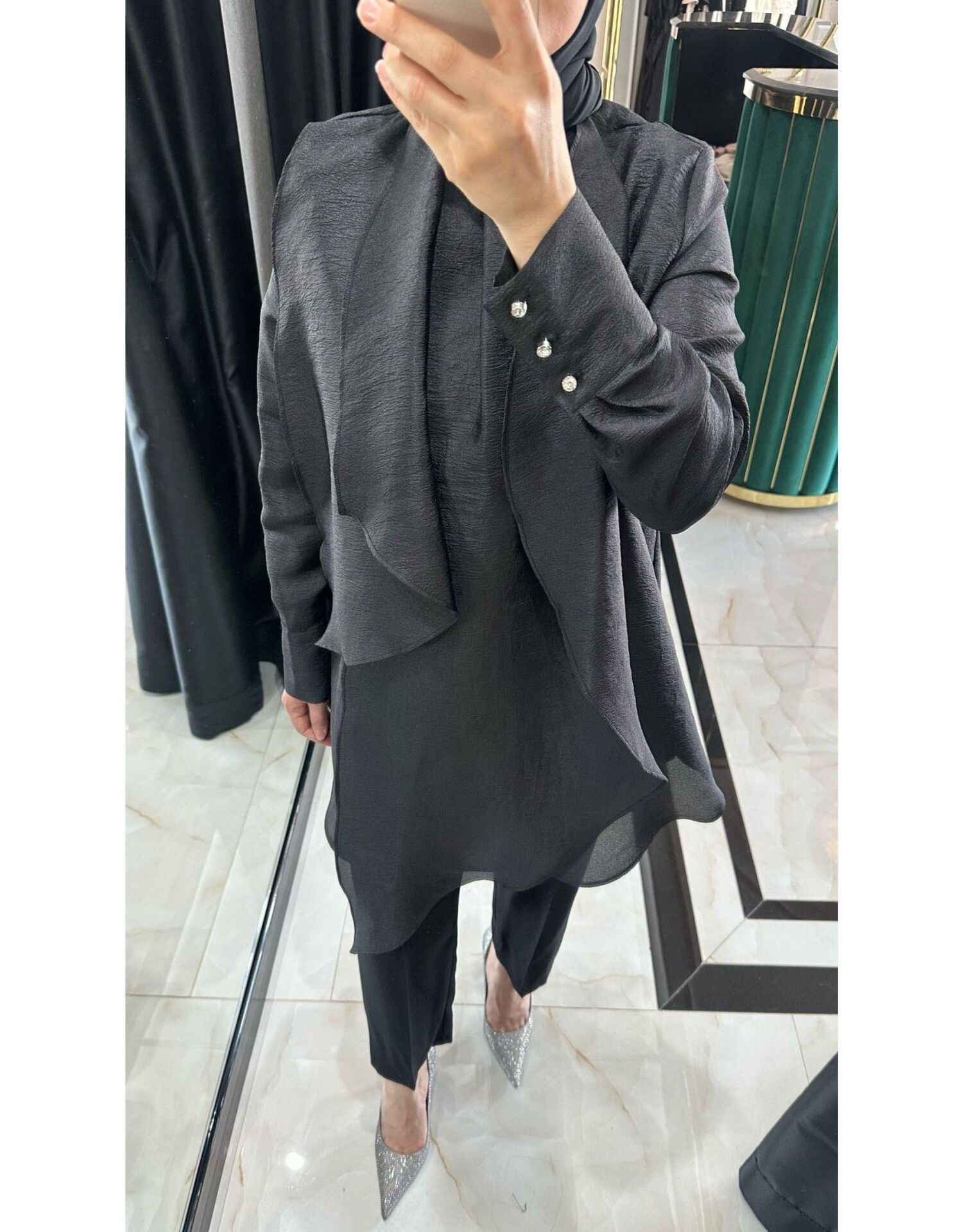 SELVİ ÇETİN BONY TUNİK SİYAH