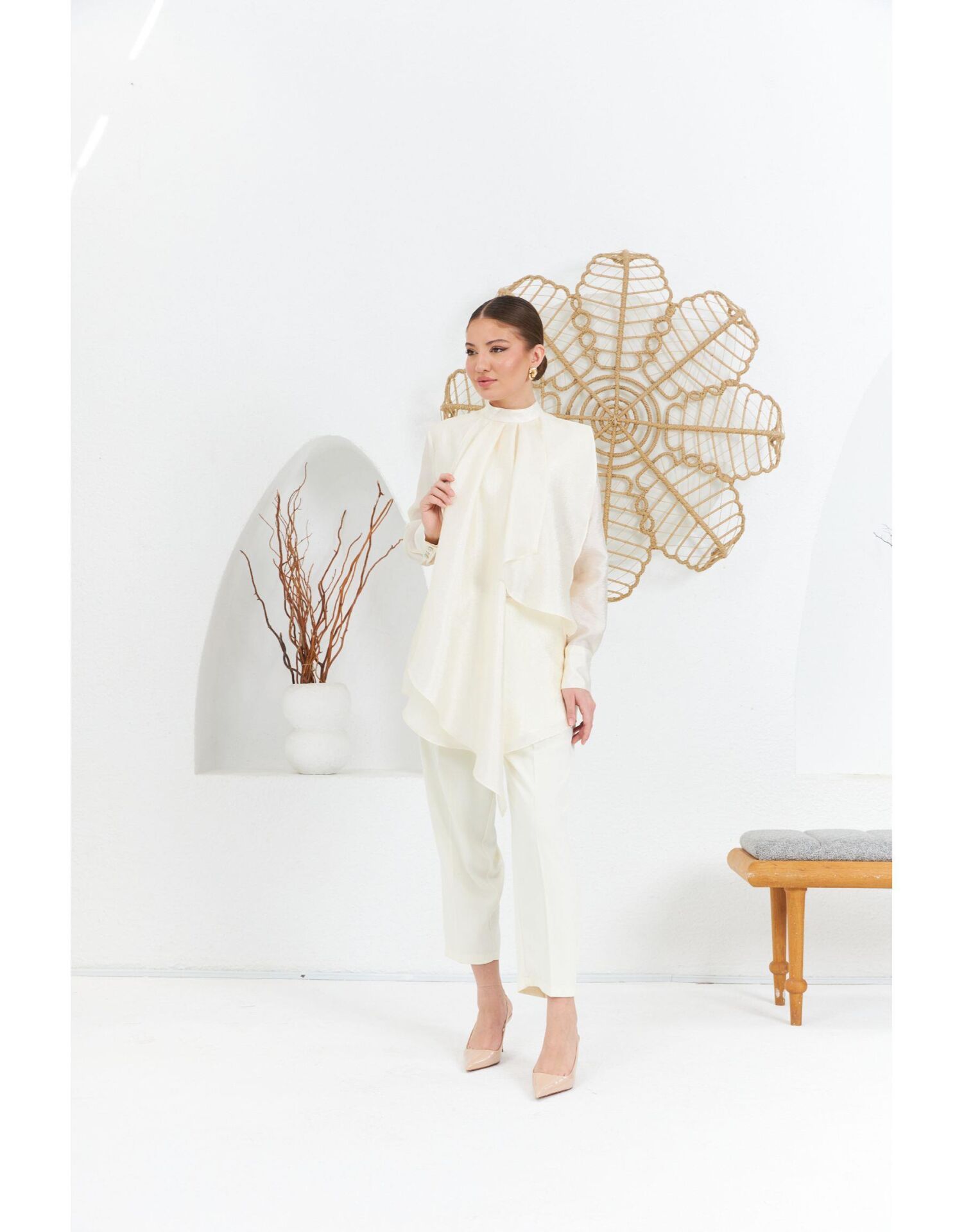 SELVİ  ÇETİN BONY TUNİK EKRU