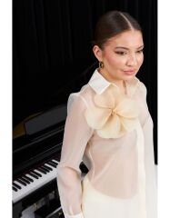 SELVİ ÇETİN ORGANİZE GÖMLEK BEJ