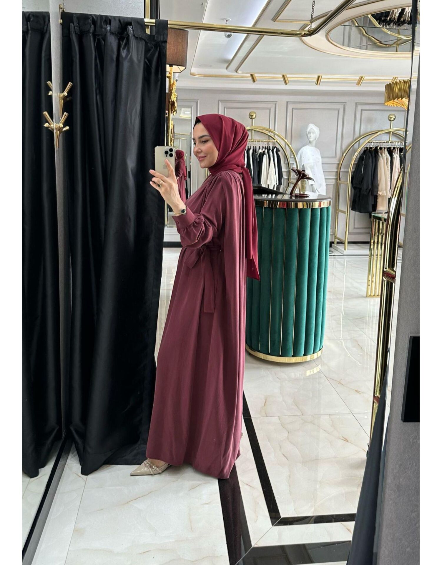 SELVİ ÇETİN BELDEN BAĞLAMA ELBİSE