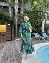 SELVİ ÇETİN TROPİK ELBİSE