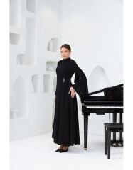 SELVİ ÇETİN TEK KOLU PELERİN ABİYE