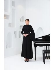 SELVİ ÇETİN TEK KOLU PELERİN ABİYE