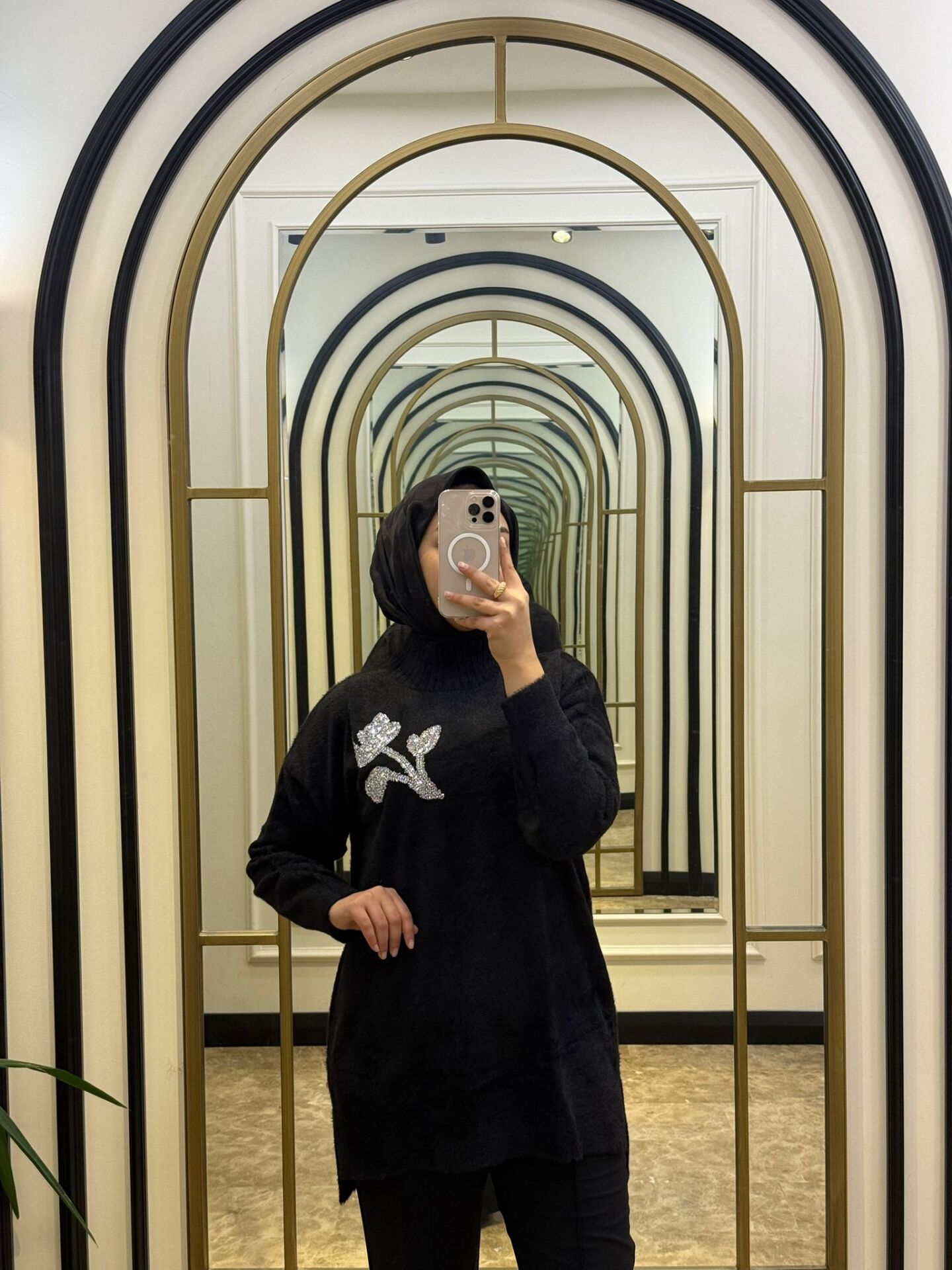 NUSS ANGORA TAŞLI TUNİK