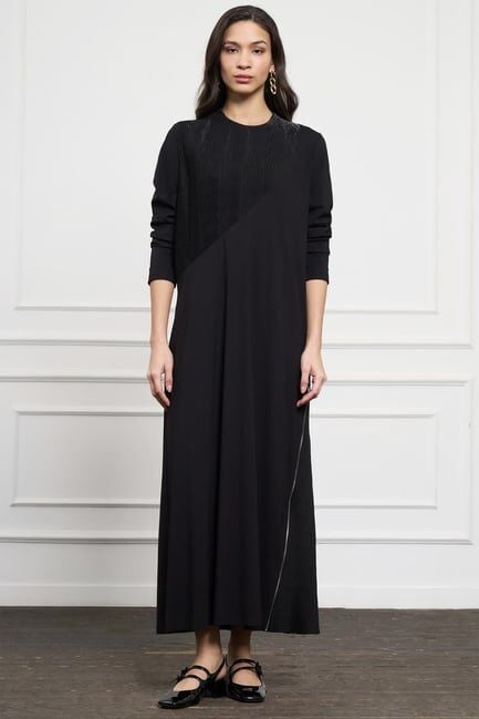 NUSS FERMUAR DETAY ELBİSE