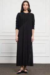 NUSS FERMUAR DETAY ELBİSE