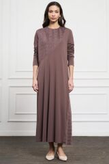 NUSS FERMUAR DETAY ELBİSE