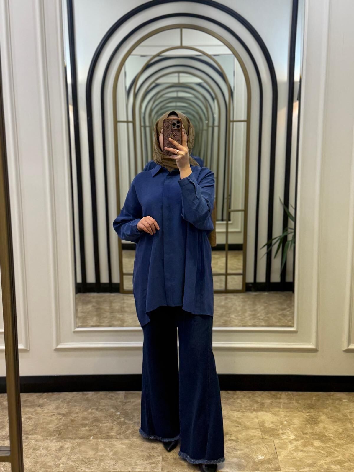 NUSS İNDİGO GÖMLEK