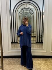 NUSS İNDİGO GÖMLEK