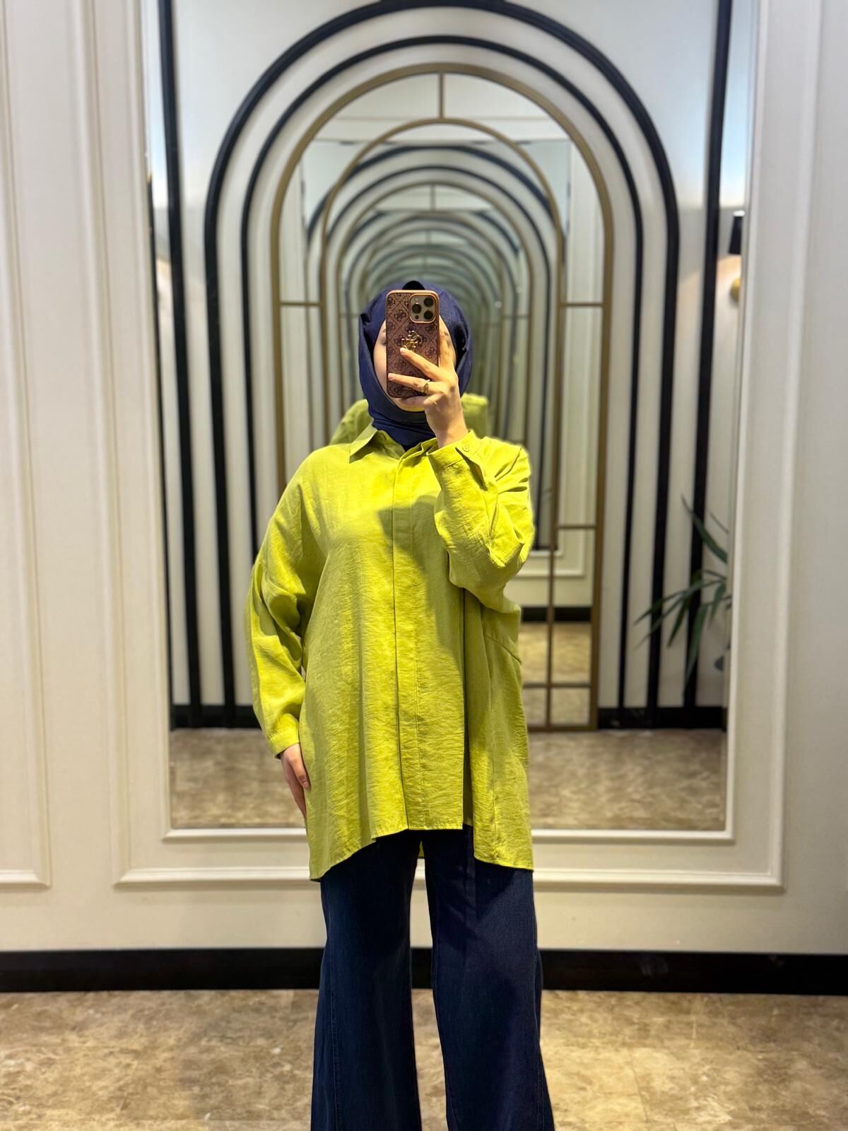 NUSS YAĞ YEŞİLİ GÖMLEK