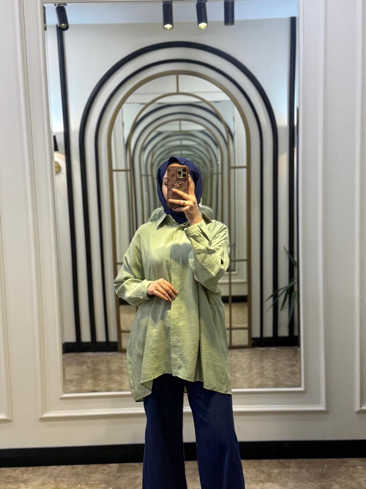 NUSS MİNT YEŞİLİ GÖMLEK